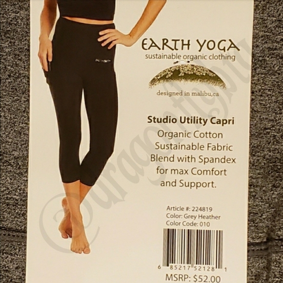 Earth Yoga Pants & Jumpsuits | Nwt Earth Yoga Capri Pants With Pockets | Poshmark